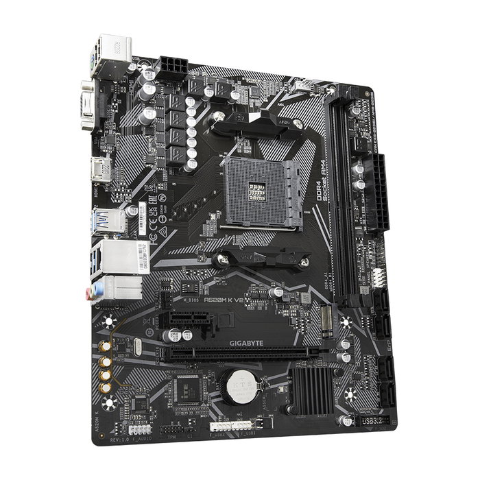 Gigabyte A520 M K V2 Plaque Base Micro ATX Socket AMD AM4 Chipset AMD A520 DDR4 Gigabyte A520 M K V2 Plaque Base Micro ATX Socket AMD AM4 Chipset AMD A520 DDR4