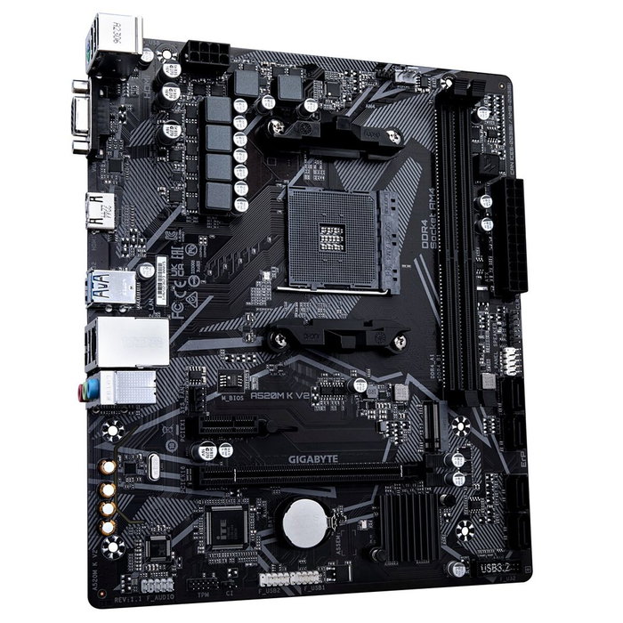 Gigabyte A520M K V2, Micro ATX, Socket AM4, DDR4
