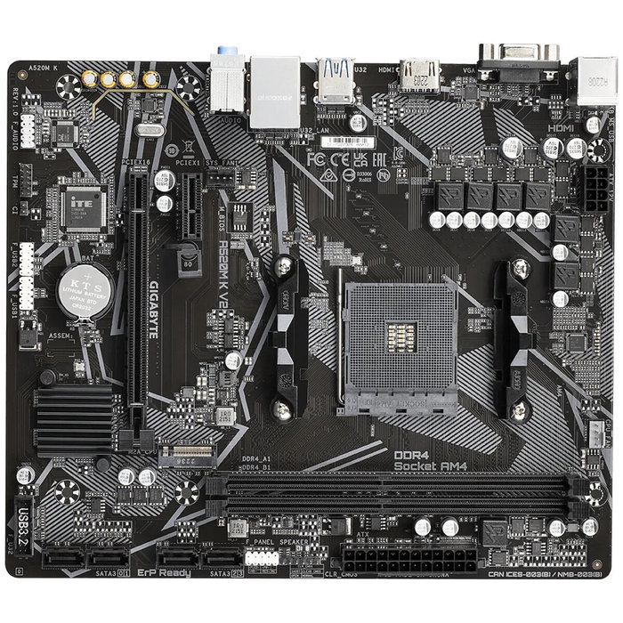 Gigabyte A520M K V2 Micro ATX Gigabyte A520M K V2 Micro ATX