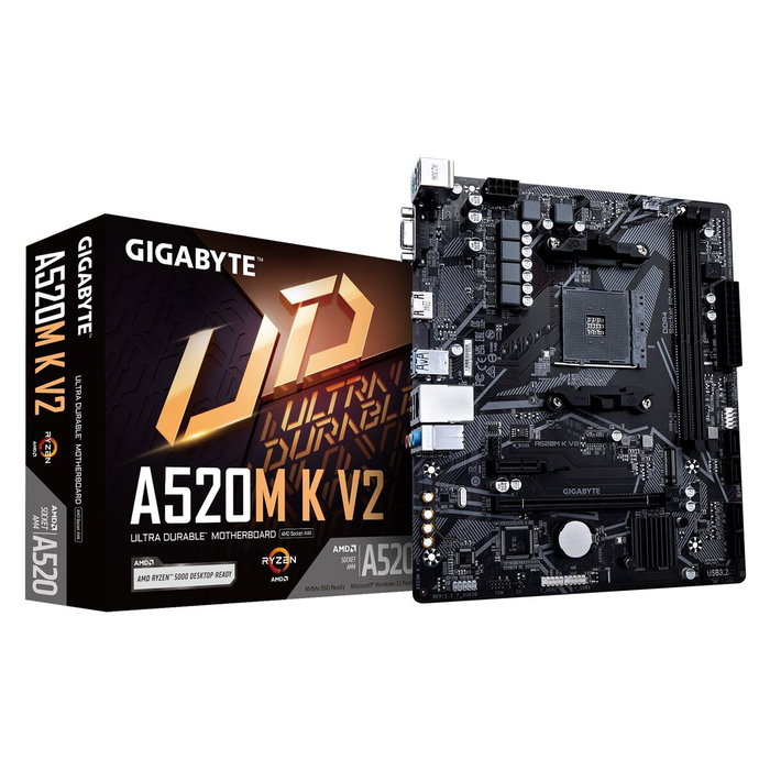 Gigabyte A520M K V2, Micro ATX, Socket AM4, DDR4