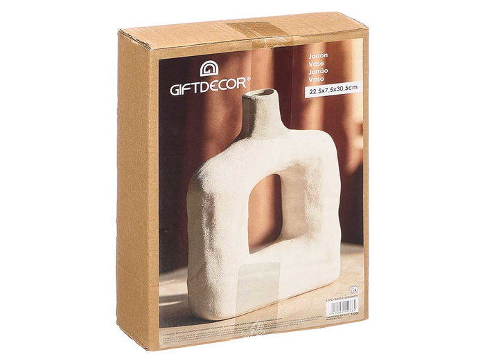 GIFTDECOR JARRON SAHARA MODERNO AGUJERO BLANCO MEDIANO GIFTDECOR JARRON SAHARA MODERNO AGUJERO BLANCO MEDIANO