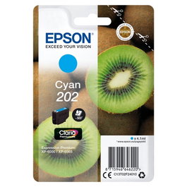 Epson C13T02F24020 Cartouche d'encre originale 202 Cyan Single Pack, 4.1 ml, 300 pages