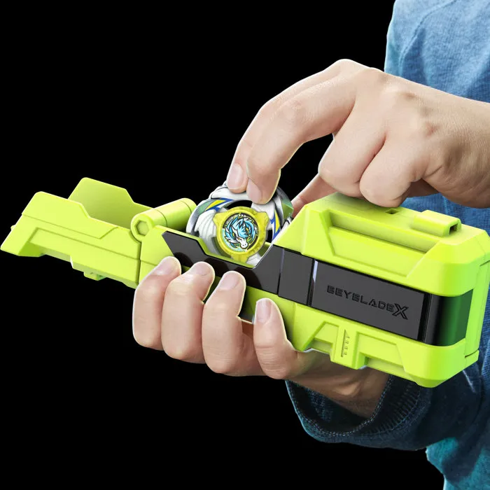Hasbro Beyblade X Biscayne avec lanceur portable et toupie CX Blast Pegasus A Tr
