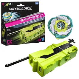 Hasbro Beyblade X Biscayne avec lanceur portable et toupie CX Blast Pegasus A Tr