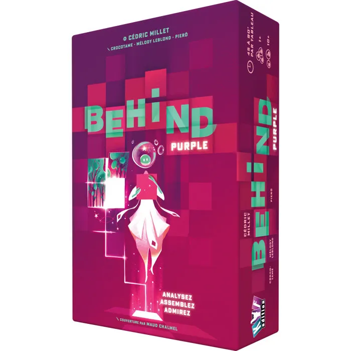 Behind : Purple - Jeu d'enquête Standalone, 3 enquêtes inédites, coopératif, réflexion, stratégie, As d'Or Initié 2025