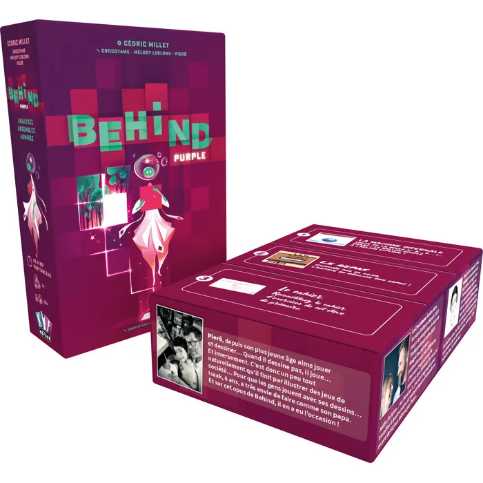 Behind : Purple - Jeu d'enquête Standalone, 3 enquêtes inédites, coopératif, réflexion, stratégie, As d'Or Initié 2025