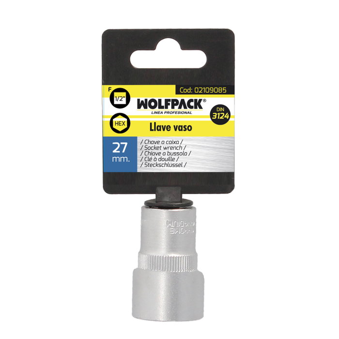 WOLFPACK LINEA PROFESIONAL Clé à douille hexagonale 1/2'' 27 mm