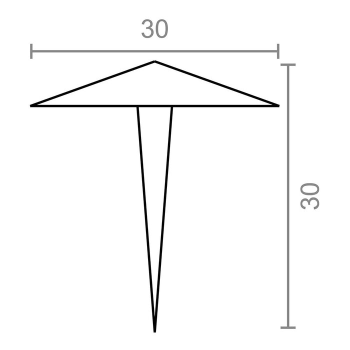 Micel Clavo piramide CL03, negro, 30 x 30 mm, 25 uds, caja