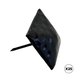Micel Clavo piramide CL03, negro, 30 x 30 mm, 25 uds, caja