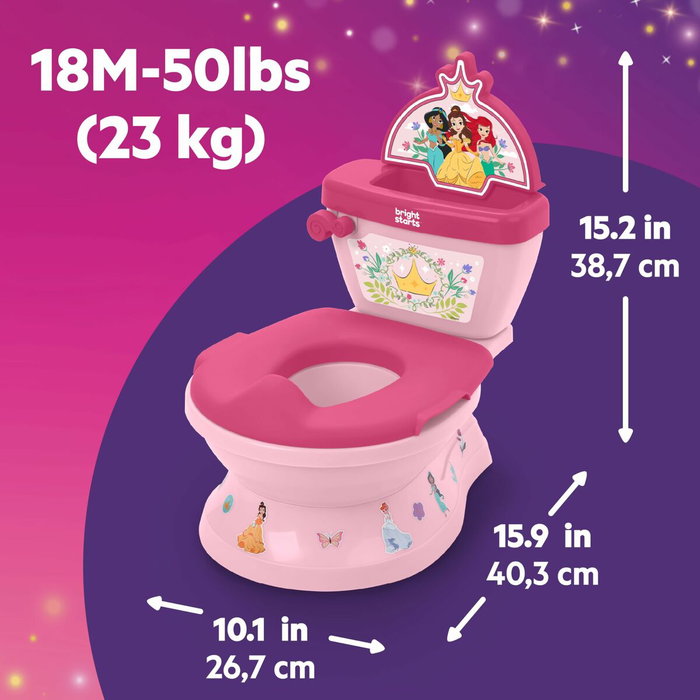 Bright Starts Pot Disney Princess My Size 2-en-1 avec réducteur de toilette