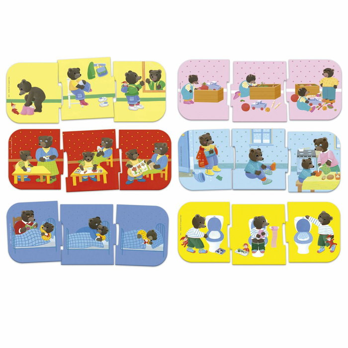 Educa Jeu d'apprentissage Petit ours brun - J'associe les séquences logiques