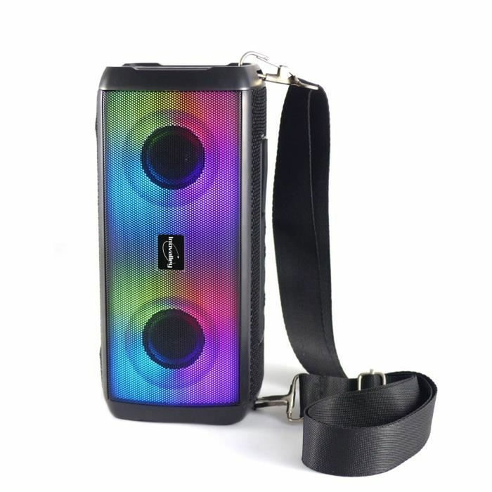 Inovalley Enceinte lumineuse Bluetooth HP345-B 10W avec LEDs