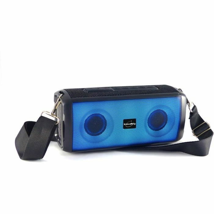 Inovalley Enceinte lumineuse Bluetooth HP345-B 10W avec LEDs