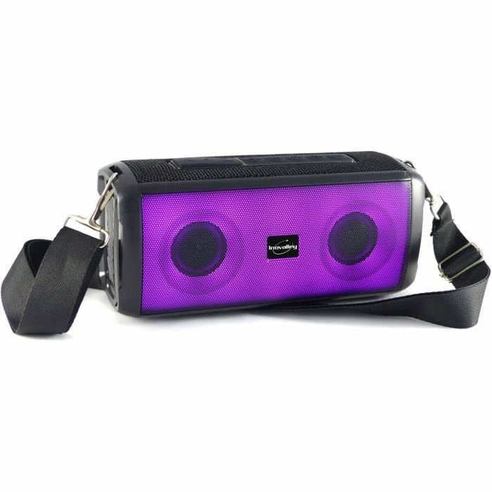 Inovalley Enceinte lumineuse Bluetooth HP345-B 10W avec LEDs