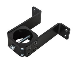 B-Tech BT7831 Support mural pour poteaux Ø50mm, capacité 150 kg, noir - Installation écrans plats et équipement AV