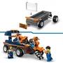 LEGO City 60491 - Transporteur de Motos de Course - Camion à Plateau avec 2 Motos et 2 Figurines - Jouet de Construction pour Enfants Dès 4 Ans