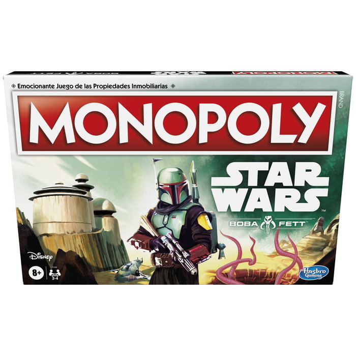 Hasbro Monopoly Boba Fett Star Wars - Jeu de société en version espagnol - Pour 2 à 4 joueurs - À partir de 8 ans
