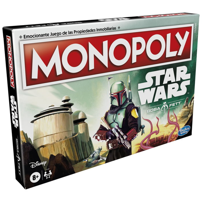 Hasbro Monopoly Boba Fett Star Wars - Jeu de société en version espagnol - Pour 2 à 4 joueurs - À partir de 8 ans