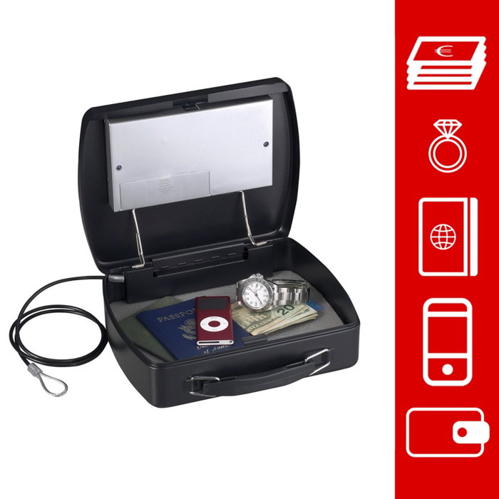 Master Lock Petit coffre nomade à combinaison électronique P008EML Master Lock Petit coffre nomade à combinaison électronique P008EML