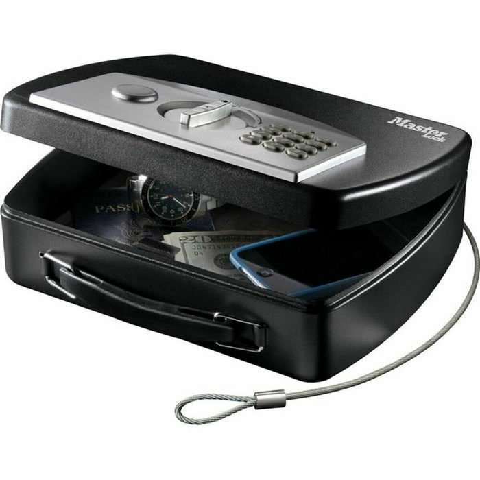 Master Lock Petit coffre nomade à combinaison électronique P008EML Noir Master Lock Petit coffre nomade à combinaison électronique P008EML Noir