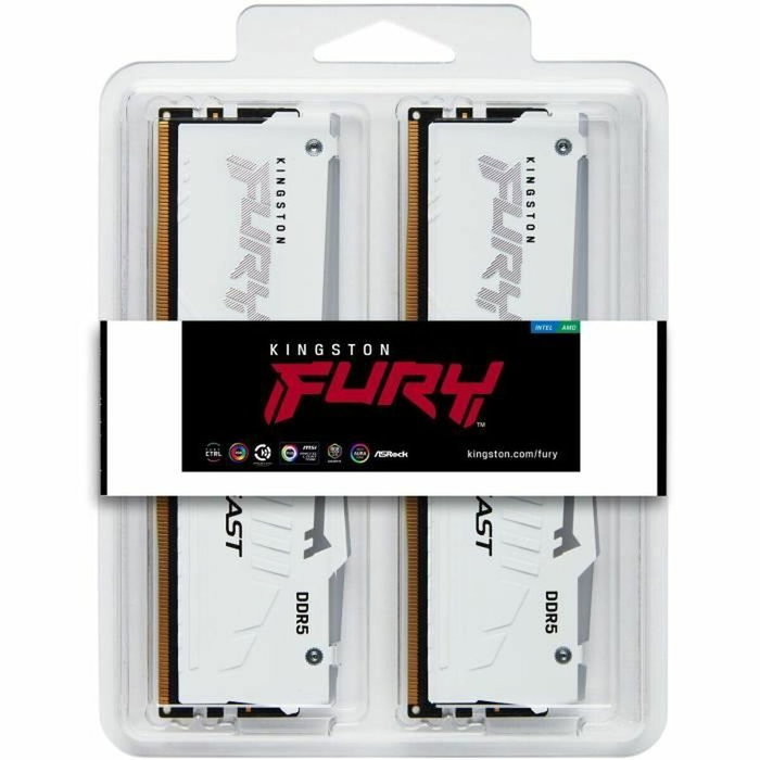 Kingston FURY Beast White RGB EXPO 32 Go (2 x 16 Go) 6000 MHz CL30 DDR5