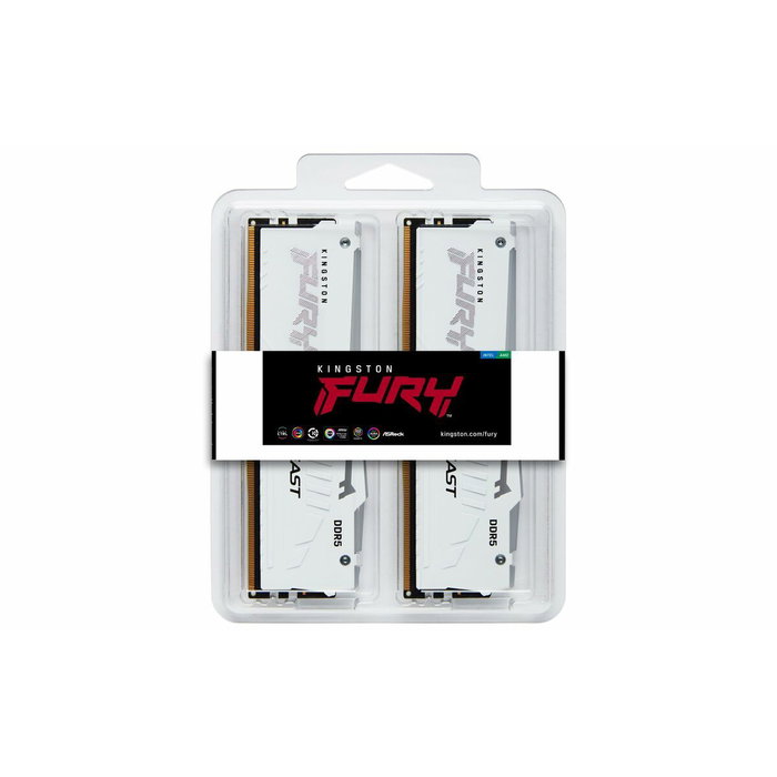 Kingston FURY Beast White RGB EXPO 32 Go (2 x 16 Go) 6000 MHz CL30 DDR5