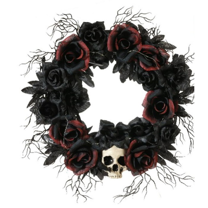 BigBuy Carnival Couronne Décorative Halloween 60 cm avec Lumière