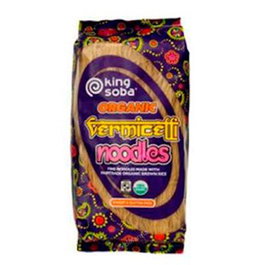 KING SOBA Vermicelles de riz intégral BIO 250g, sans gluten, vegan, 250g