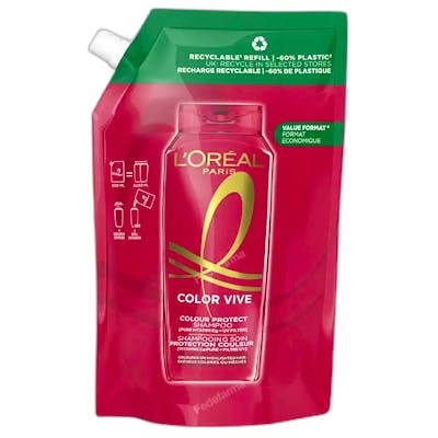 L'Oréal Paris ELVIVE COLOR-VIVE Recharge shampoing protecteur eco pack 500 ml