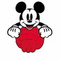 Jouet pour chien Mickey Mouse Rouge 10,5 x 14,5 x 6 cm
