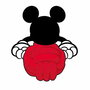 Jouet pour chien Mickey Mouse Rouge 10,5 x 14,5 x 6 cm