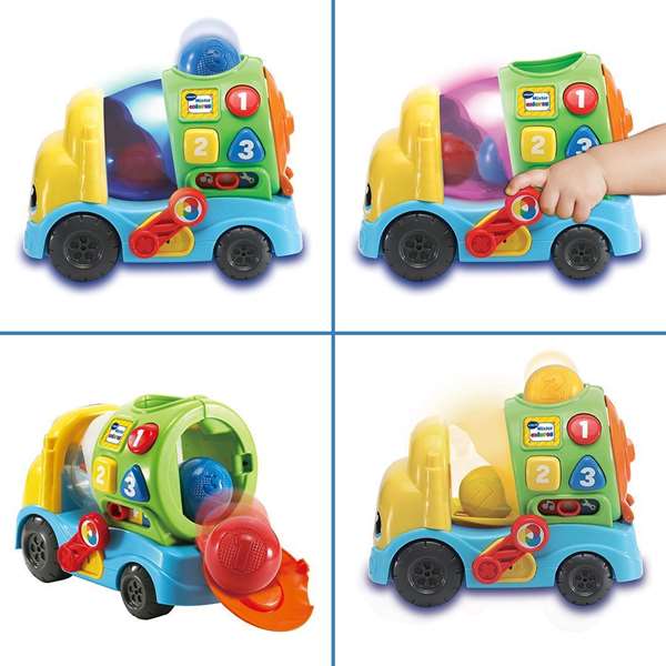 VTech - Mixter - Bétonnière jouet éducative avec lumière - 75 chansons, mélodies, sons et phrases - Langue espagnole - Pour enfants de 12 à 36 mois VTech - Mixter - Bétonnière jouet éducative avec lumière - 75 chansons, mélodies, sons et phrases - Langue espagnole - Pour enfants de 12 à 36 mois
