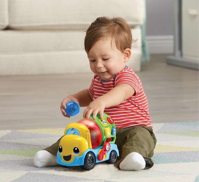 VTech - Mixter - Bétonnière jouet éducative avec lumière - 75 chansons, mélodies, sons et phrases - Langue espagnole - Pour enfants de 12 à 36 mois VTech - Mixter - Bétonnière jouet éducative avec lumière - 75 chansons, mélodies, sons et phrases - Langue espagnole - Pour enfants de 12 à 36 mois
