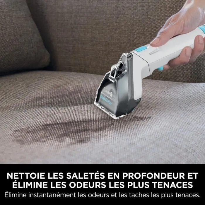 Shark Détacheur Portatif StainStriker PX200EUT - Nettoie et Aspire - Rayon d'action 5,7 m - Élimine Taches et Odeurs sur Tapis et Tissus