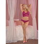 Ensemble de Lingerie Exposed Rose Bordeaux (S/M)