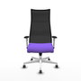 Piqueras y Crespo Chaise de Bureau Albacete Lila et Noir