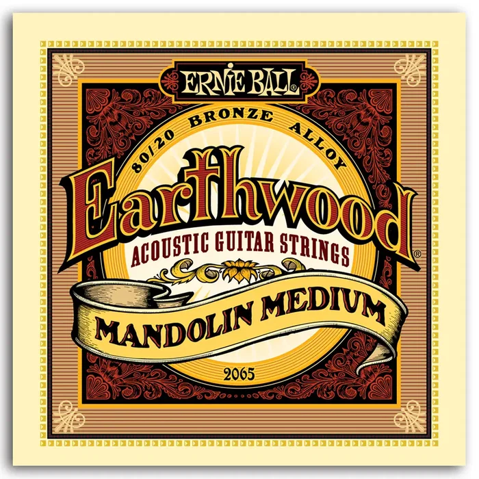 Ernie Ball Jeu de cordes pour mandoline Earthwood Medium 10-36