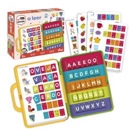 Diset Yo aprendo a Leer 63715 - Jeu Éducatif d'Apprentissage de la Lecture et de l'Écriture en Espagnol, Mallette pour Enfants 5 Ans et Plus, 90 Mots