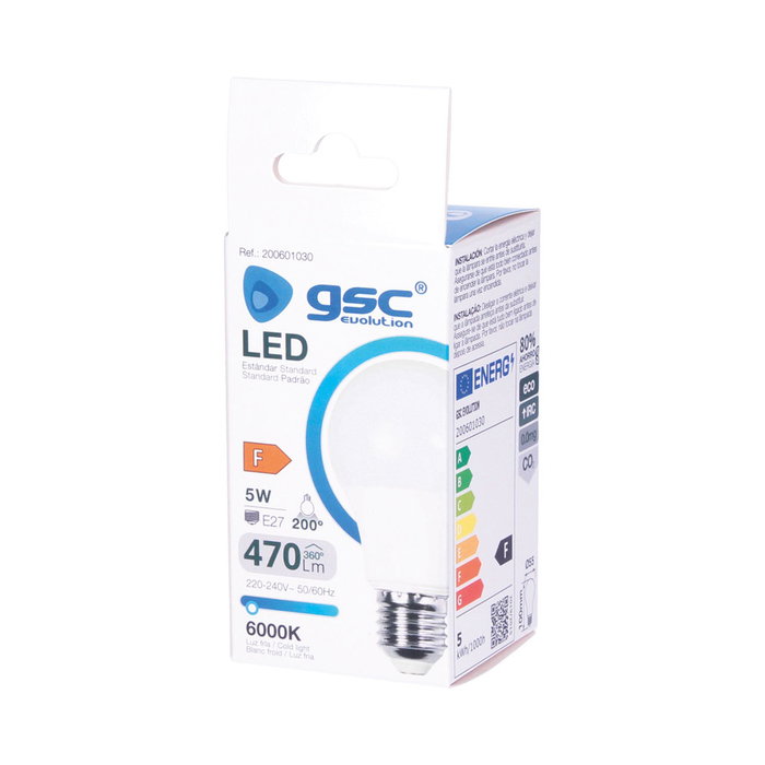 GSC Evolution Ampoule LED standard A55 5W E27 6000K
