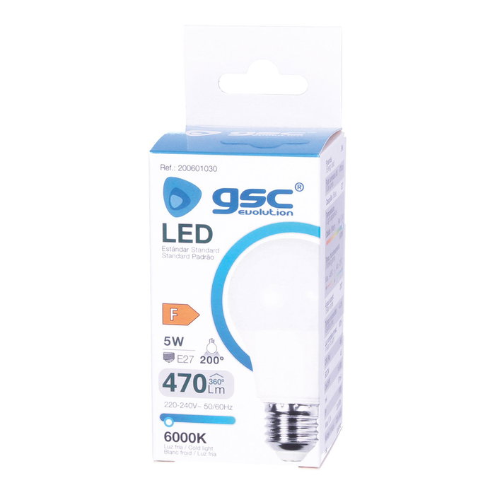 GSC Evolution Ampoule LED standard A55 5W E27 6000K