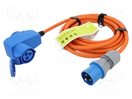 GOOBAY Rallonge réseau H07RN-F 3G2,5mm² 5m Orange