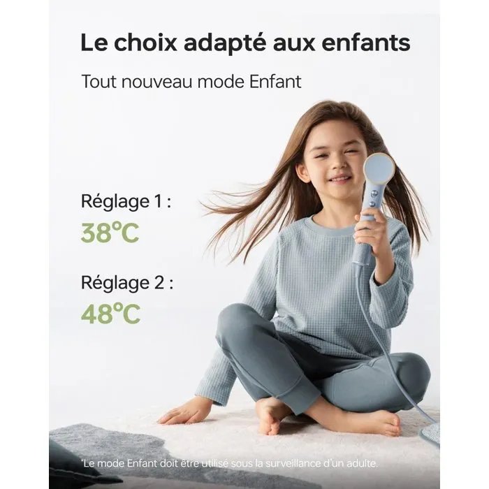Laifen LAIFEN Mini Sèche-cheveux Compact Voyage Bleu glacier Laifen LAIFEN Mini Sèche-cheveux Compact Voyage Bleu glacier