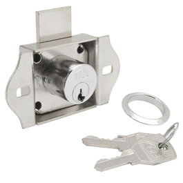 WOLFPACK LINEA PROFESIONAL Serrure pour tiroir 101/18 mm en laiton argenté