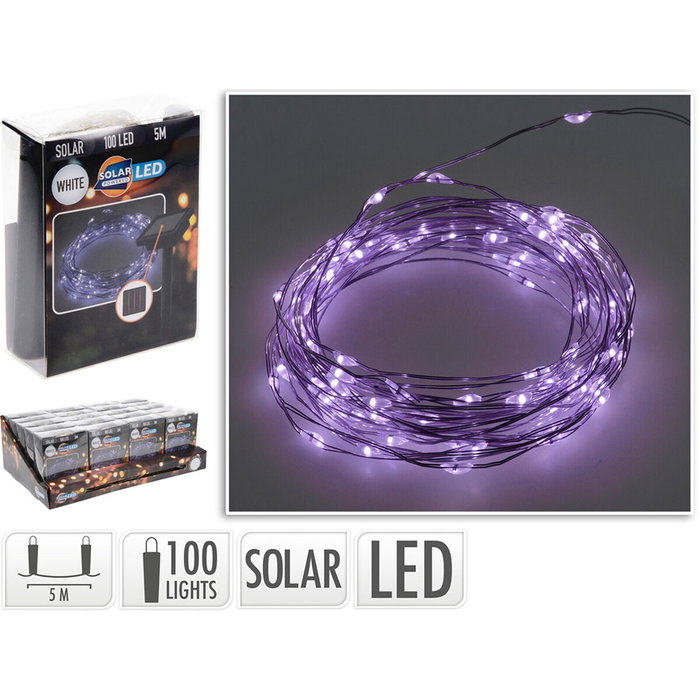 Lifetime Guirlande lumineuse LED Violet 7 m Solaire