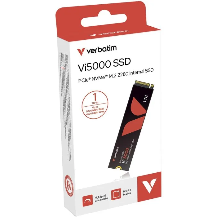 Verbatim Vi5000 SSD interne 1 To NVMe M.2 Verbatim Vi5000 SSD interne 1 To NVMe M.2