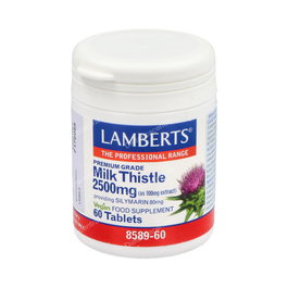 LAMBERTS 2500mg Cardo Mariano 60 Comprimés Complément Alimentaire Silimarine