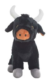 Creaciones Llopis Toro 34 cm - Peluche en polyester, produit et boîte multilingues (espagnol, portugais, français, italien, anglais)