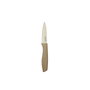 Quid Couteau Éplucheur Cocco 9 cm (12 Unités) - Manche Bakélite Soft Touch, Facile à Nettoyer, Design Naturel et Agréable, Compatible Lave-vaisselle
