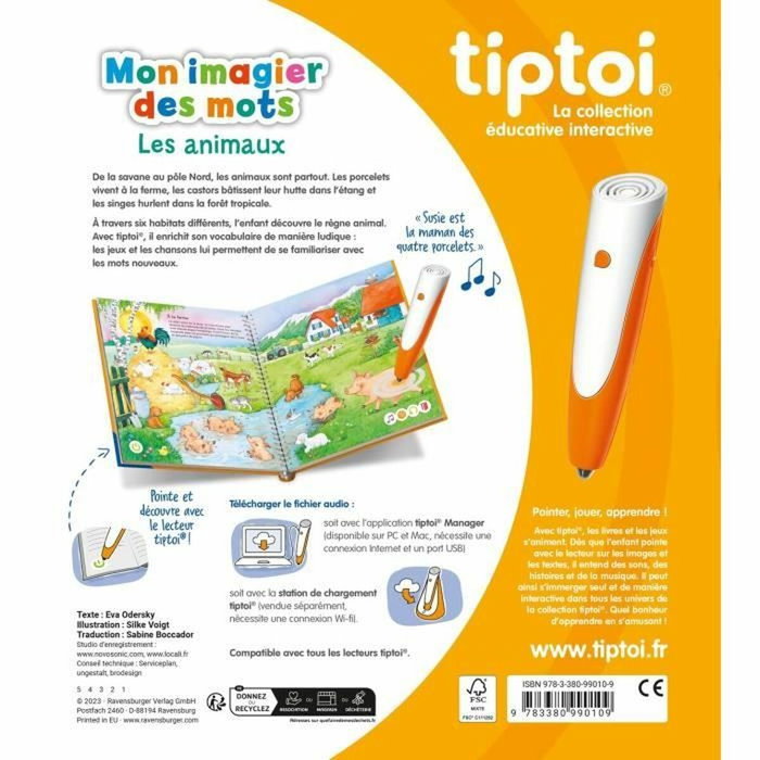 Ravensburger tiptoi Mon imagier des mots Les animaux