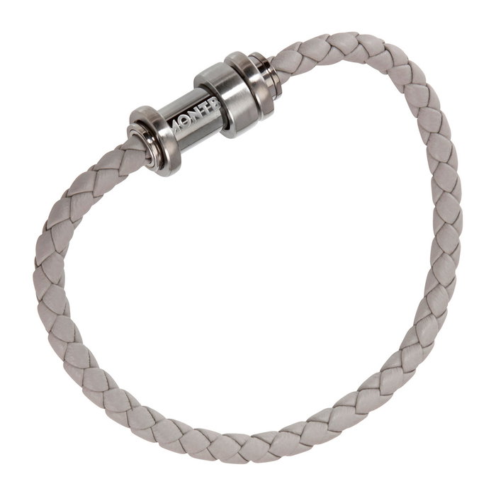 Montblanc MB11654963 Bracelet en cuir noir pour homme Montblanc MB11654963 Bracelet en cuir noir pour homme